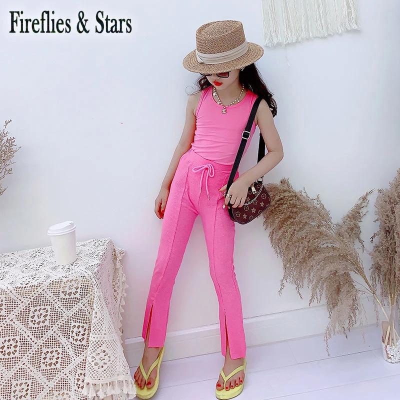 Летняя жилетка для девочек детская футболка без рукавов детские топы Детская