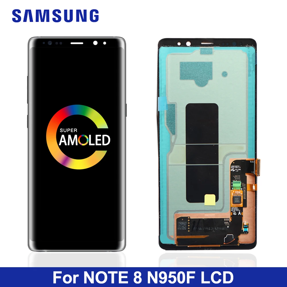 НОВЫЙ 6 3 &quotОригинальный супер AMOLED дисплей для SAMSUNG Galaxy NOTE 8 lcd N950 N950F сенсорный