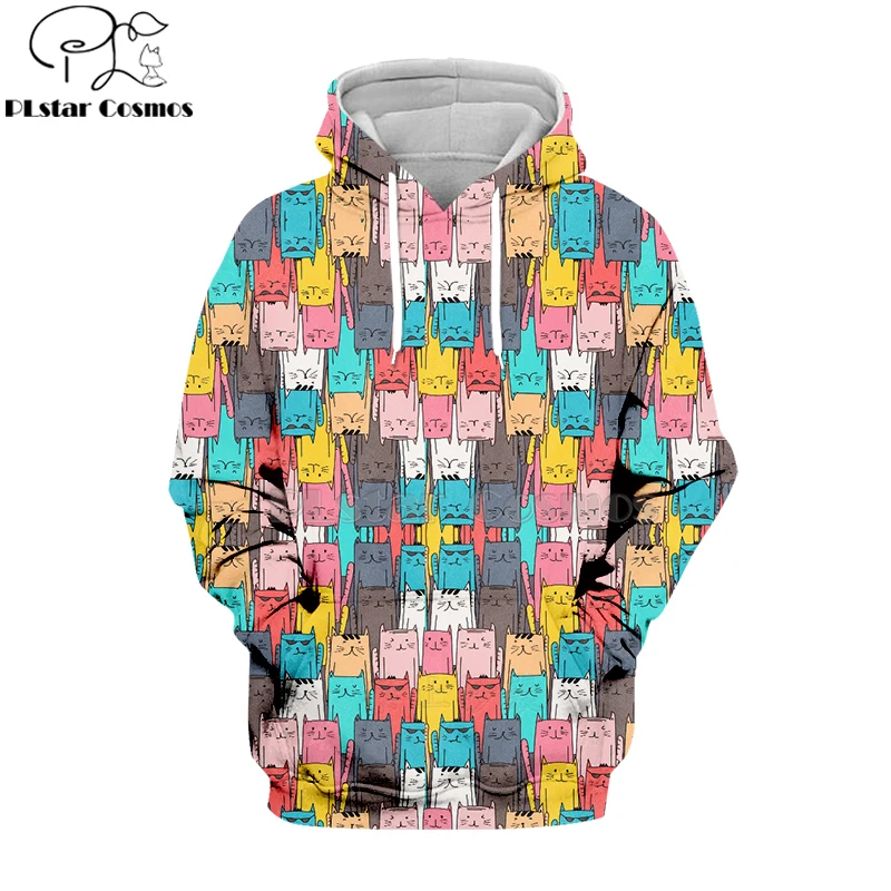 PLstar Космос животные крутой милый кот любовь цветной много кошек 3d