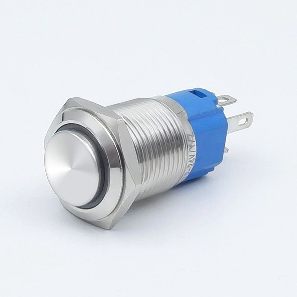 Водонепроницаемый кнопочный переключатель 16 мм  латунный