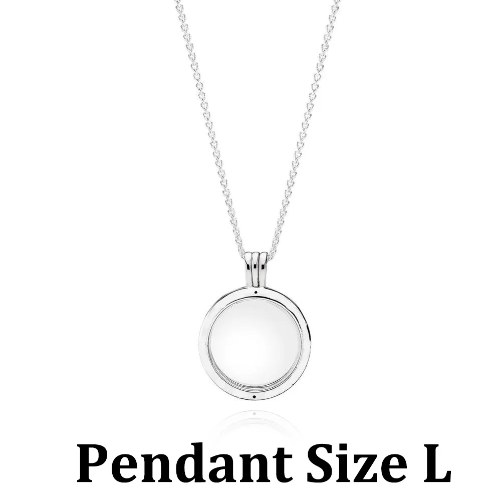 

Real 925 Sterling Silver Pendant Necklace Size S M L 45CM 50CM 60CM 75CM 80CM 90CM For Women Jewelry
