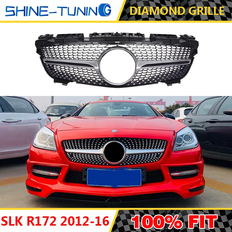 Передняя решетка подходит для mercedes SLK класса R172 решетка 2012-16 SLK200 SLK250 SLK350 без эмблемы