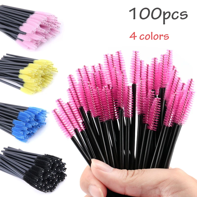 Набор щеточек аппликаторов для нанесения туши на брови и ресницы 50 шт возможные