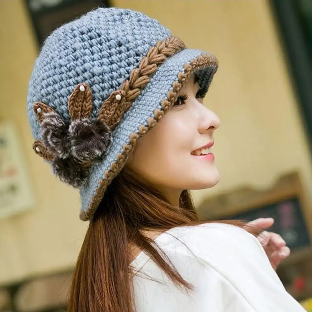 

Great Attractive Warm-keeping Ultra-thick Women's Warm Winter Ear Protection Hat for Daily Wear Warm Hat Winter Hat
