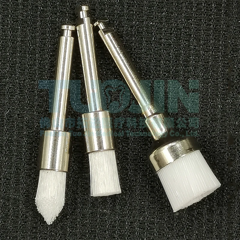 100 шт./коркор. Полировочная щетка для зубов полировщик нейлоновая щетина