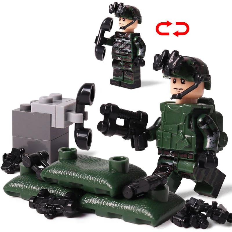 Спецназ новые совместимые просветленные военные фигурки морские котики