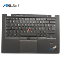 new original for lenovo thinkpad x1 carbon 1st gen 34xx keyboard palmrest cover touchpad fra french with touchpad 00ht011