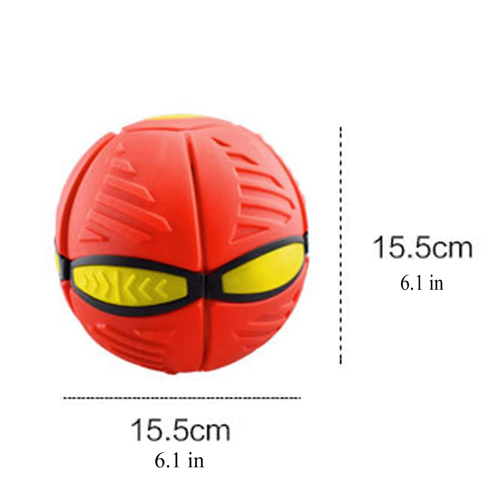 

4 ColorsFlat Deformation Ball Flying Saucer Shape Glowing Toy Outdoor Bouncing Ball With Light Rebound Bouncing Ball Outdoor Toy