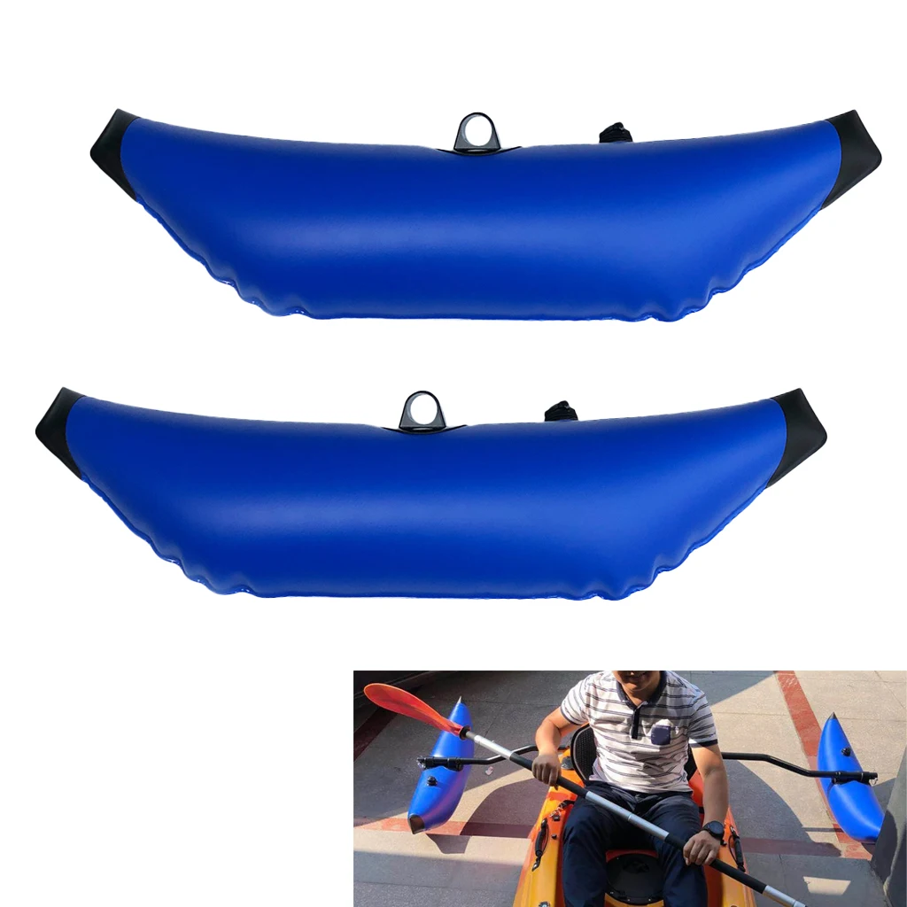 Комплект из 2 синих надувных роликов ПВХ для Каяка лодки рыбалки комплект стойких