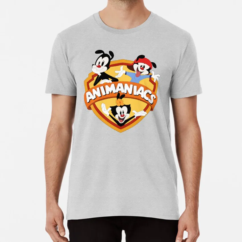 Animaniacs логотип Футболка animaniacs в виде персонажей из мультфильма| |