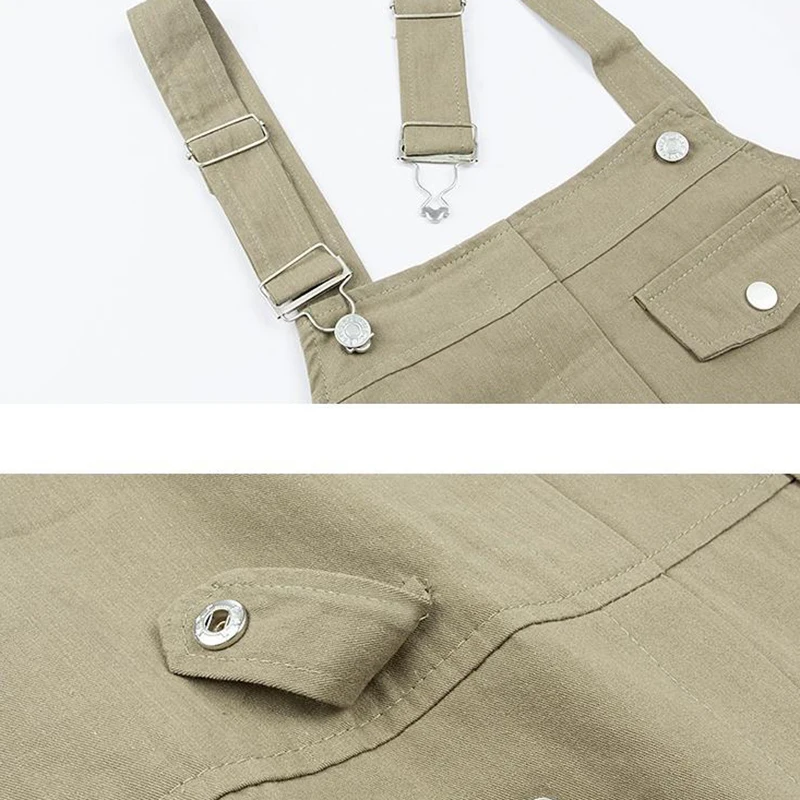 Комбинезон женский весенне-осенний с регулируемым поясом и карманами |