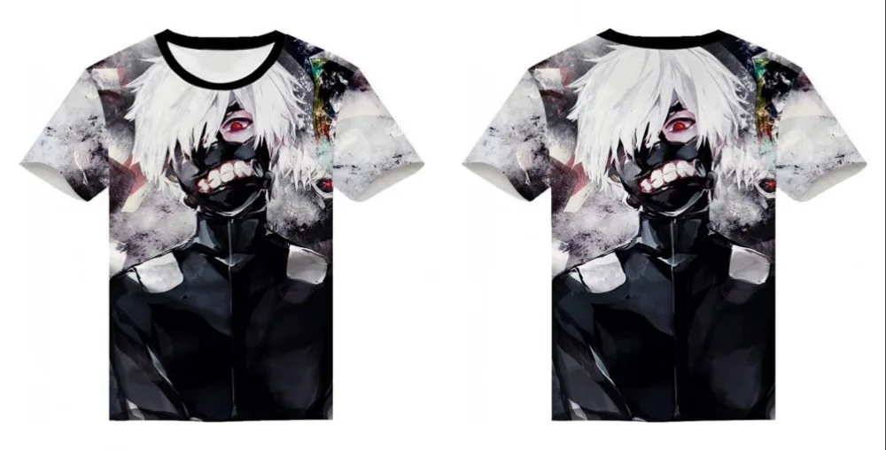 Футболка с 3D-принтом "tragical Tokyo Ghoul", мужская футболка с принтом крови, повседневные футболки Кен канеки, футболки, аниме, толстовка, уличная одежда, топы