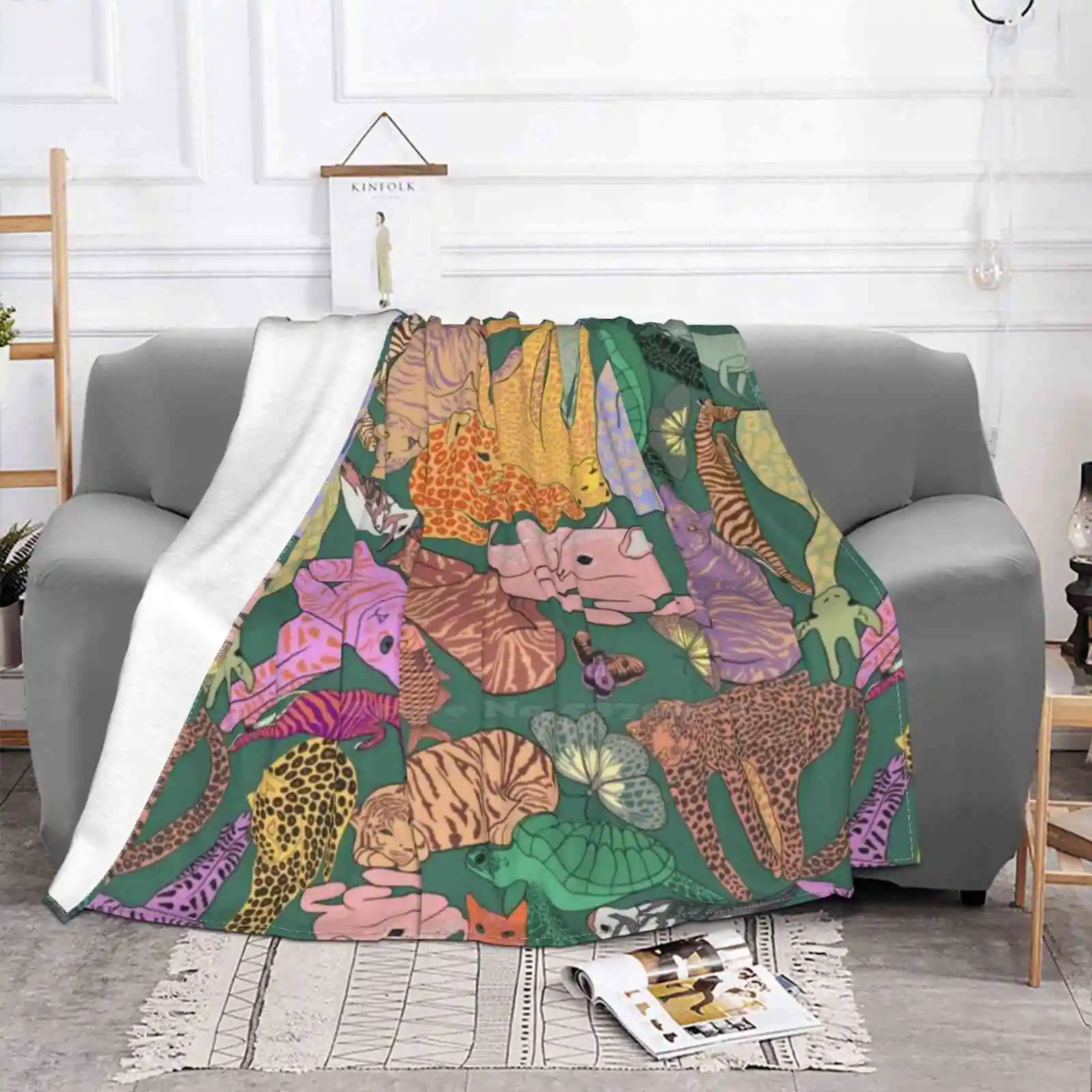 Новое модное мягкое теплое одеяло с принтом Find And Seek по низкой цене |