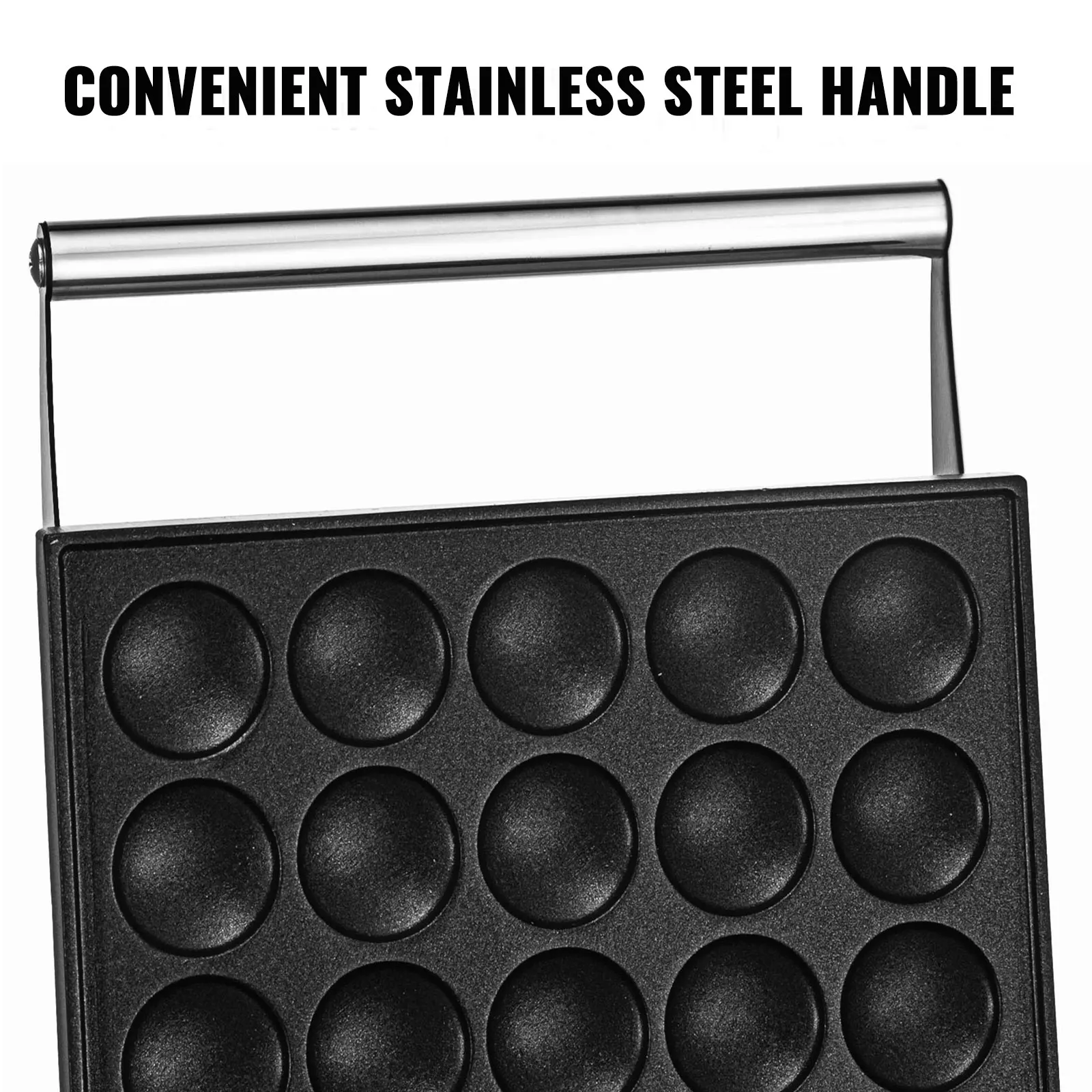 vevor commercial waffle maker 6pcs 25pcs square round shape pancakes sandwich cake oven baking machine kitchen cooking appliance free global shipping