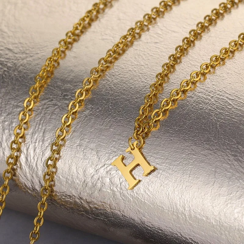 Персонализированное ожерелье с именем колье золотыми буквами на заказ ожерелья