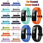 Классический спортивный ремешок для смарт-часов Honor Band 4, 5, яркие силиконовые часы