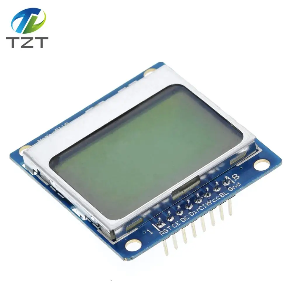 Умная электроника ЖК модуль монитор с синей подсветкой адаптер PCB 84*48 84x84 LCD 5110 Nokia