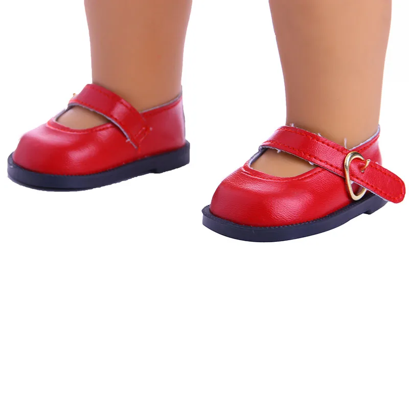 LUCKDOLL PU Sneakers Fit 18 Inch American 43cm Baby Doll Clothes Accessories,Girls Toys,Generation,Birthday Gift