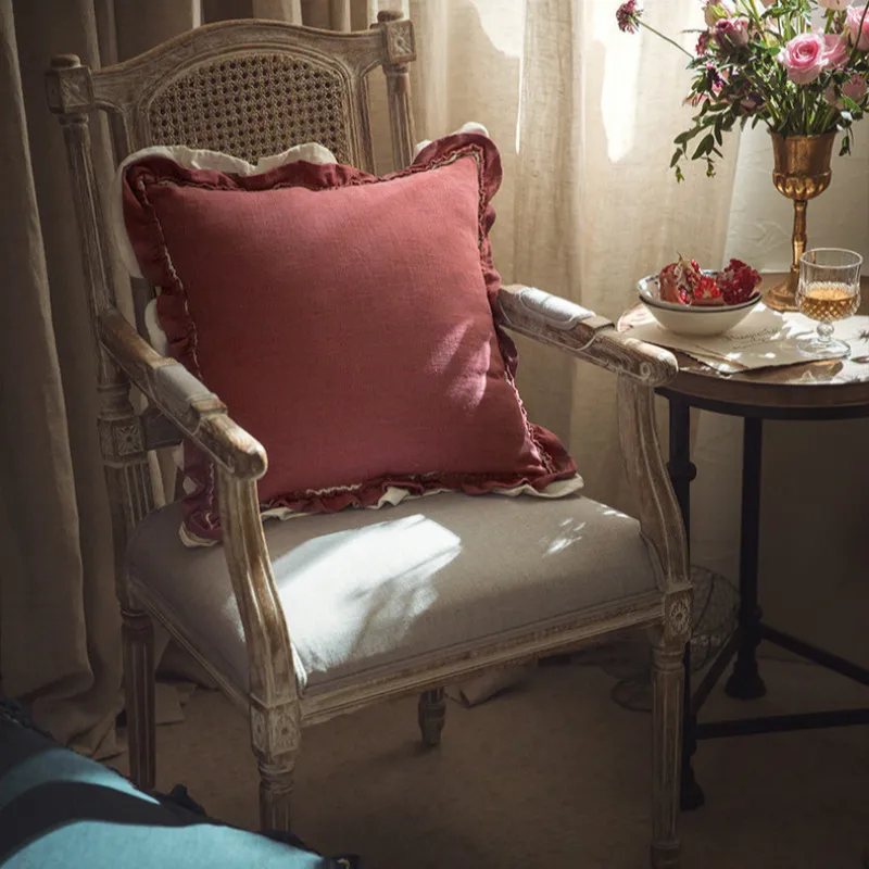 Горчичные подушки 45x45 подушка искусственная кожа декоративная наволочка для