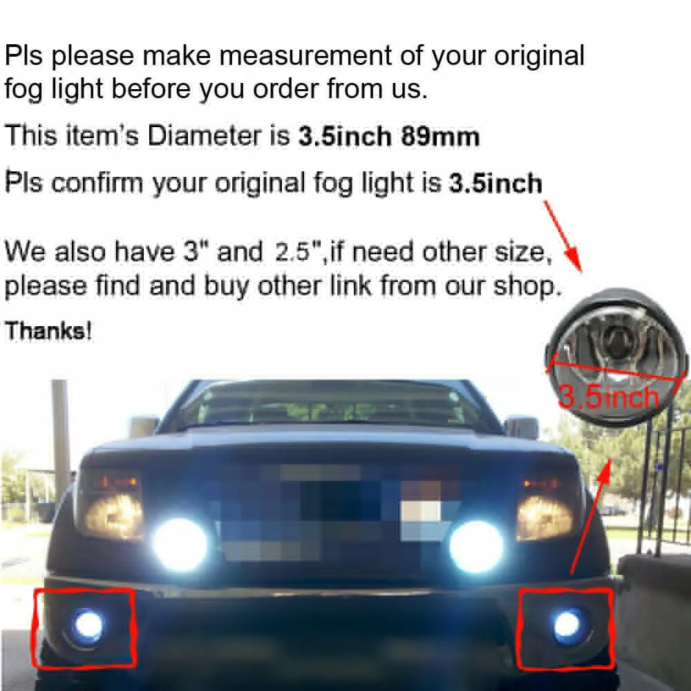 

Projector Car RGB Fog Lights Replacement Rings 12V 2pcs White Angel Eyes