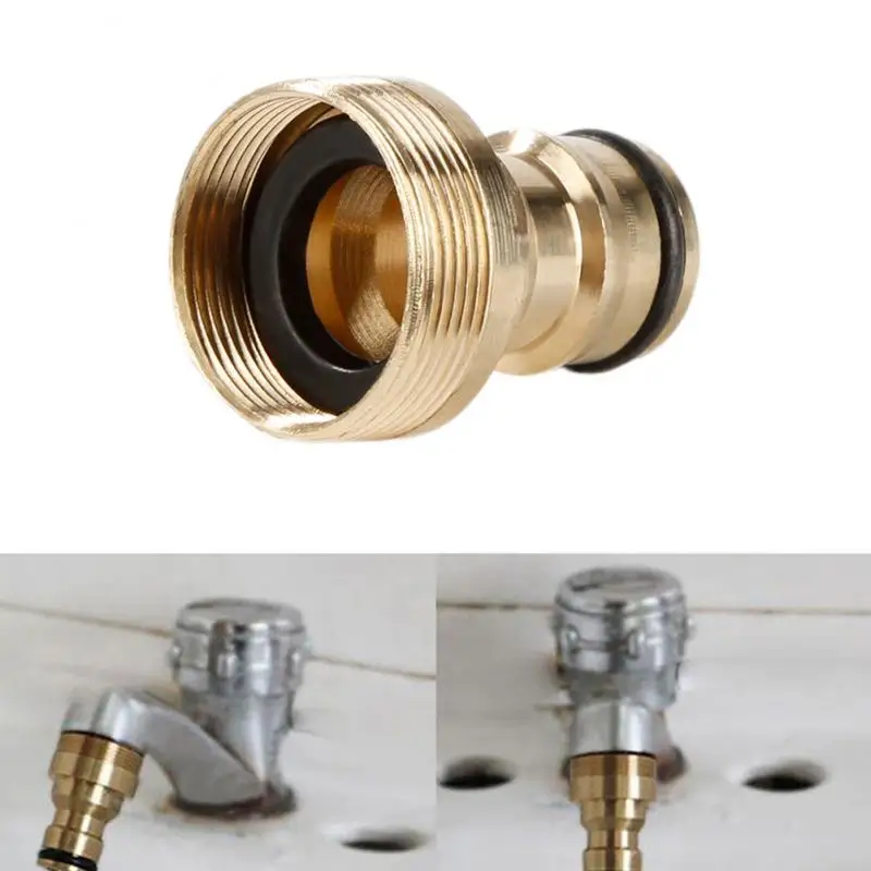 

1PC Universal Hose Tap Kitchen Adapters Brass Faucet Tap Connector Mixer Hose Adaptor Pipe Joiner Fitting Garden Watering Tools