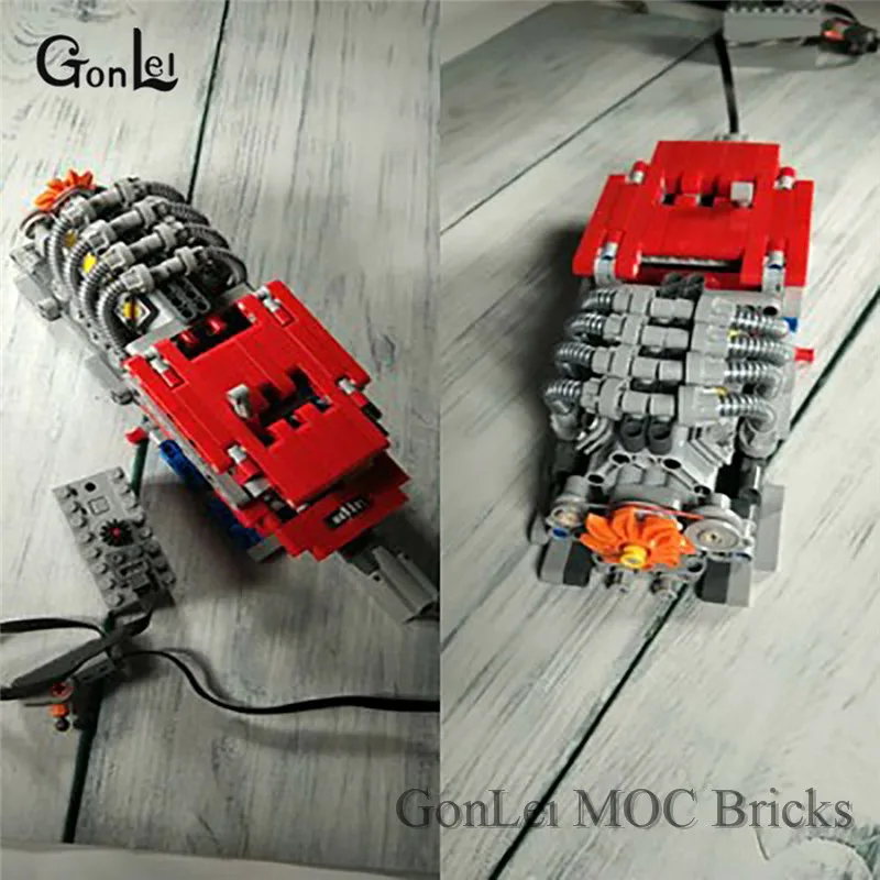 1 компл. V8 двигатель цилиндр Technic автомобильные блоки силовой двигатель модель цилиндра Строительные Кирпичи Игрушка совместима с 2850B 32333 2852