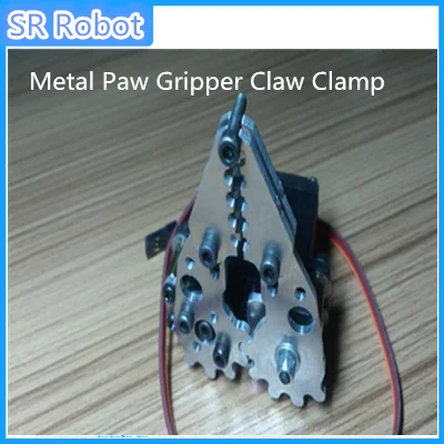 Металлический зажим для лап робота манипулятора с сервоприводом обучающая