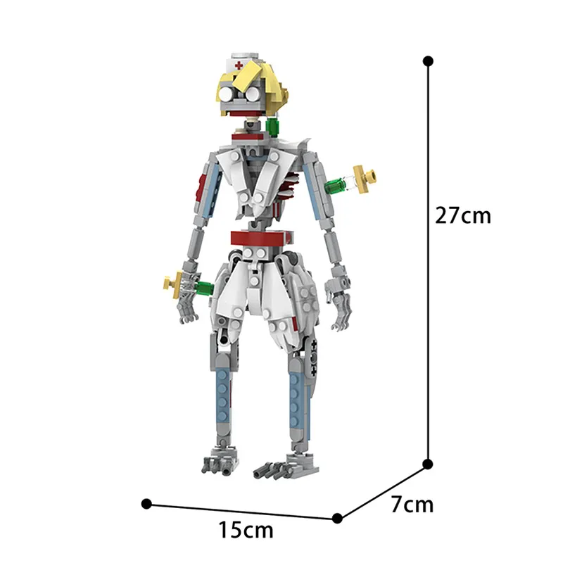

MOC Creative Action Movie Figures Zombied Nurse Building Blocks Cartoon Character Model Bricks Kids Toys Halloween Decor Gifts