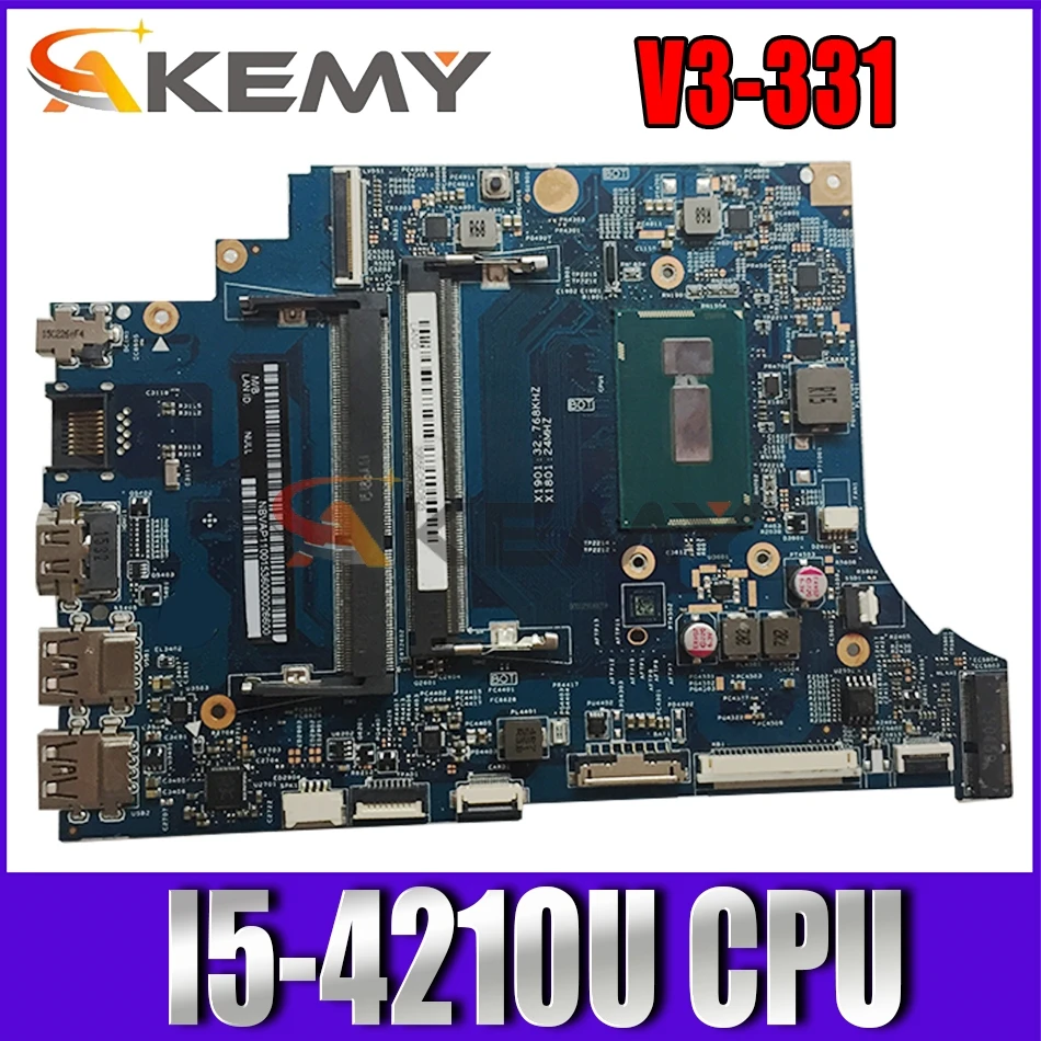 

Материнская плата Akemy для ноутбука Acer aspire V3-331, материнская плата 448.02B17.0011 NBMPF11002 TMP236 MS2392 I5-4210U CPU DDR3L