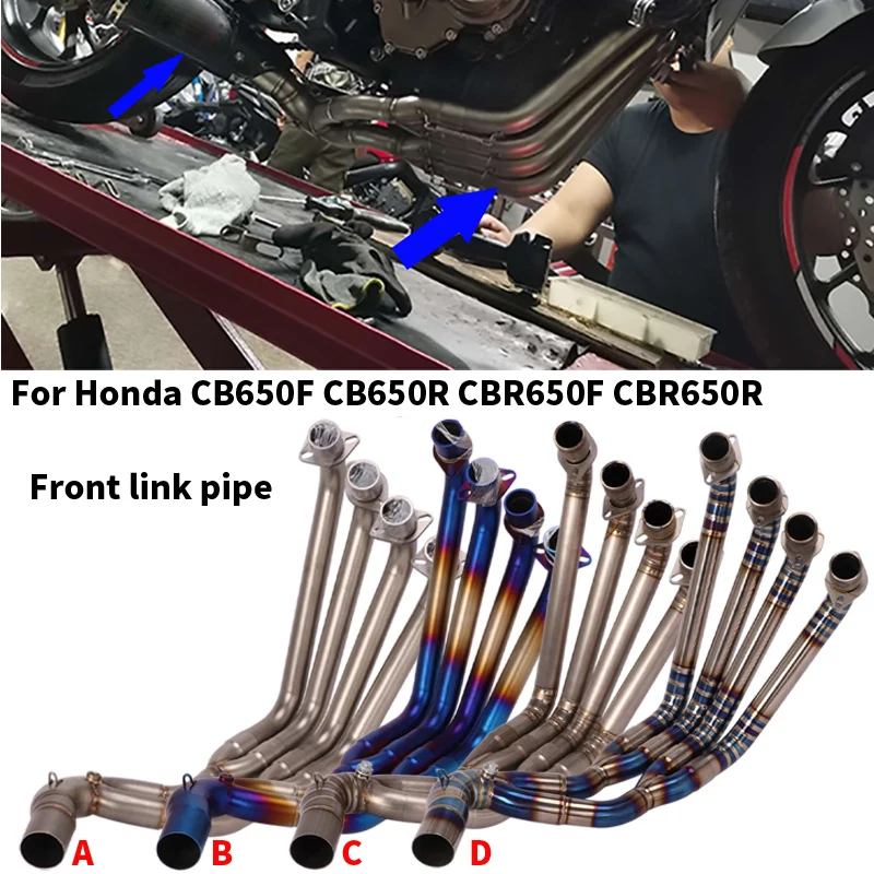 Передняя Соединительная труба из титанового сплава для Honda CB650F CBR650F CB650R CBR650R Escape