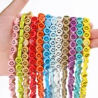 Плоские круглые керамические бусины, 30 цветов, 10 х6 мм