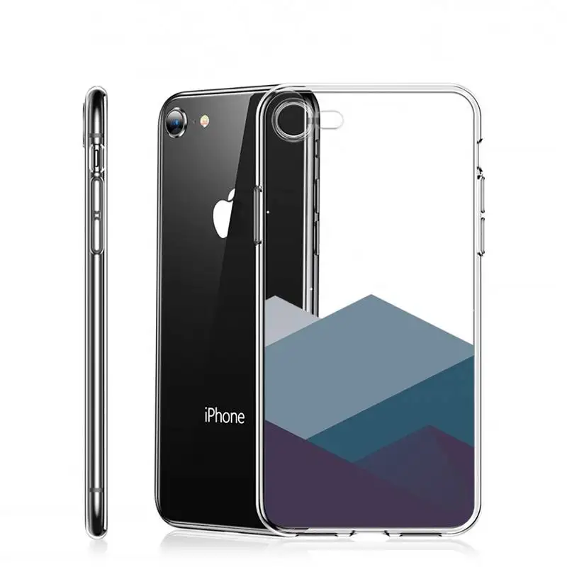 

Geometric art minimalist painting Phone Case Transparent for iPhone 6 7 8 11 12 s mini pro X XS XR MAX Plus
