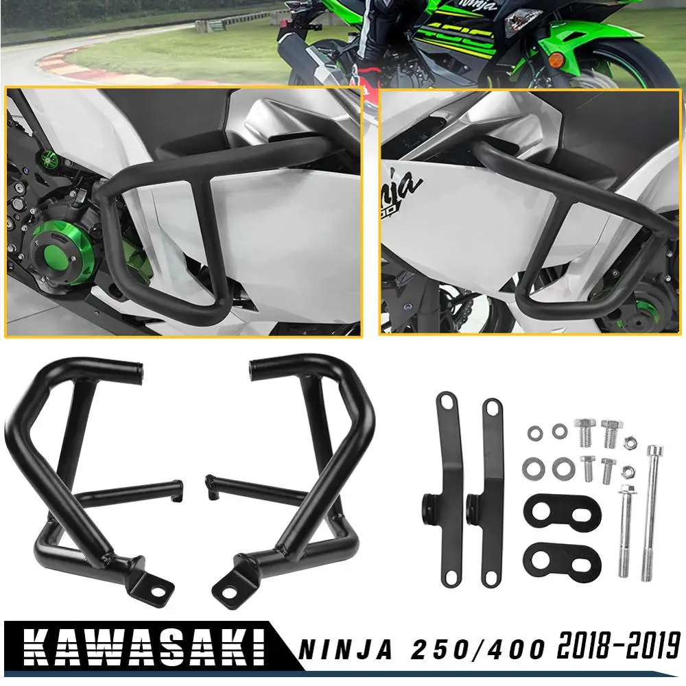Для Kawasaki Ninja 400 250 2018 2019 защитная планка двигателя топливного бака рама Бамперный барьер Ninja400 Ninja250 на.