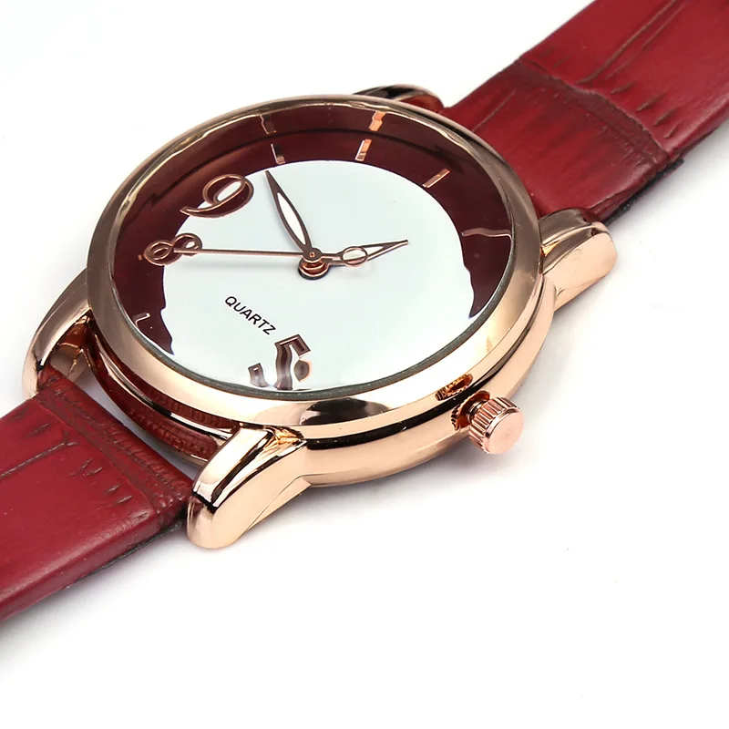 

No logo personality digital scale ladies quartz watch fashion pop student couple watch romantic