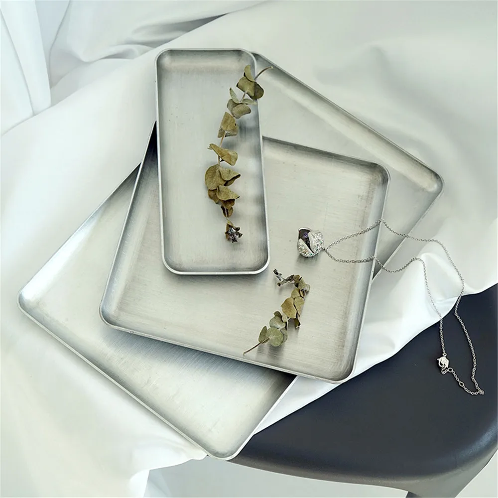 1 шт. алюминиевый лоток для хранения в ретро стиле|Лотки хранения| |