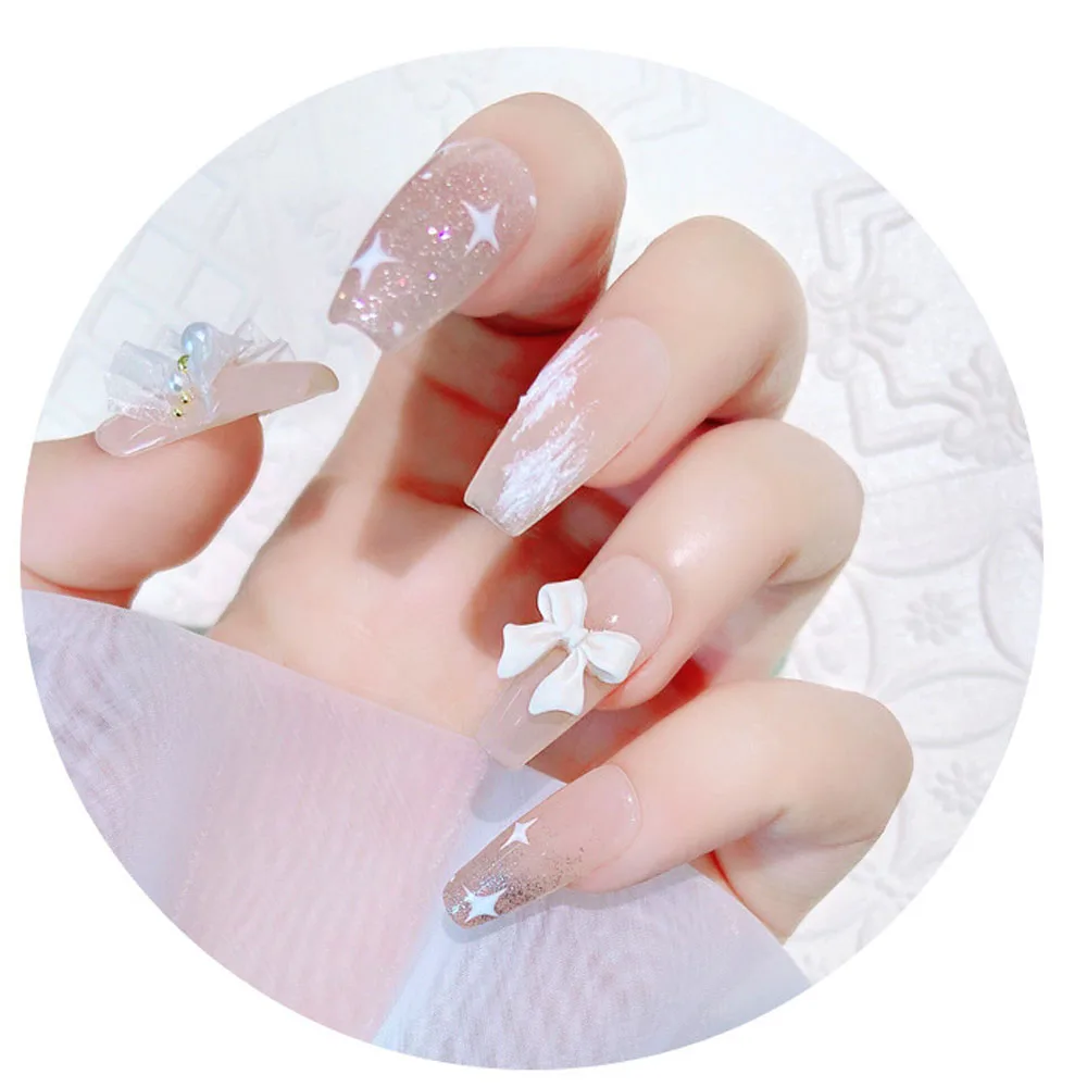 Новая Аврора юбка гвоздь в форме сердца Искусство Стразы 3D голографическая ногтя