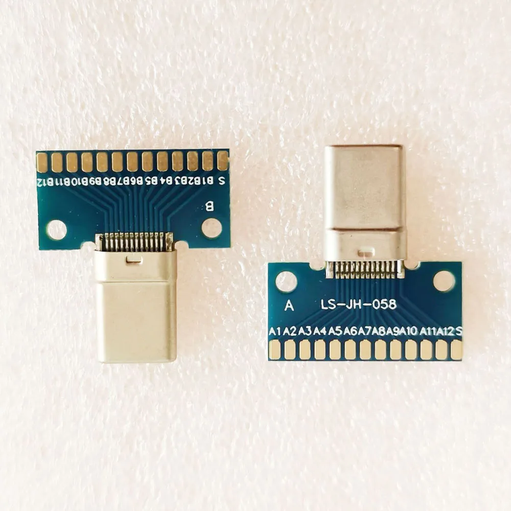 5 шт./лот USB 3 1 TYPE C Мужской Тестовый разъем с печатной платой|Кабели VGA| |