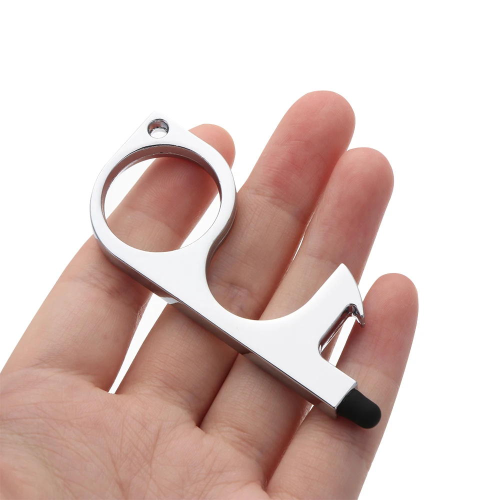 Portable Clean Key Door Opener Handheld Brass EDC Keychain No Touch Elevator Button Non-Contact Tool | Инструменты