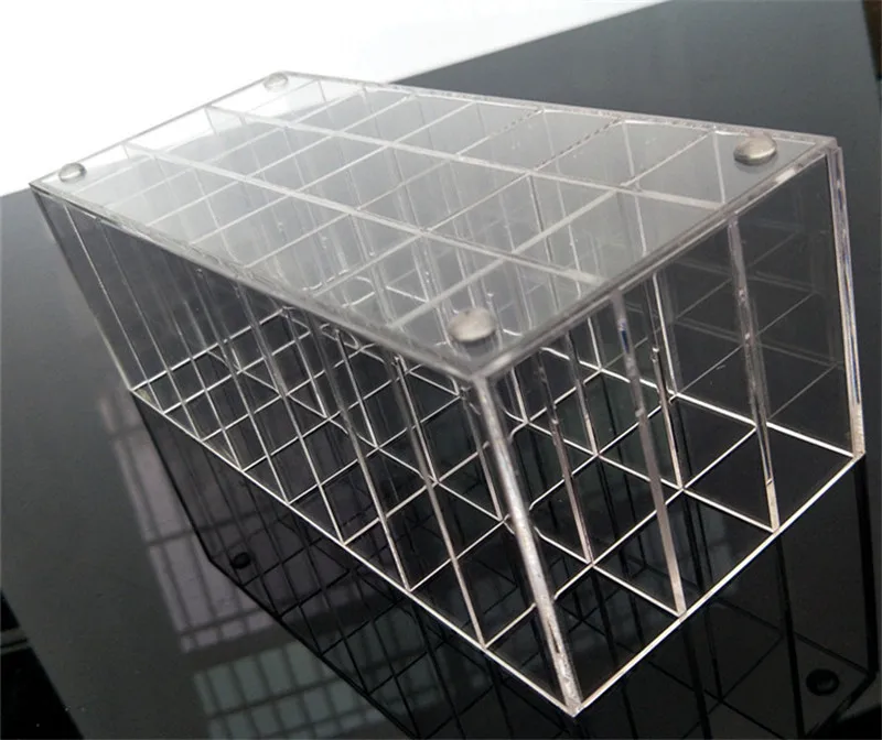 Acrylic Lip Gloss Holder 24 Slots Lipstick Box Display Stand Sundry Storage Cosmetic Makeup Organizer | Дом и сад