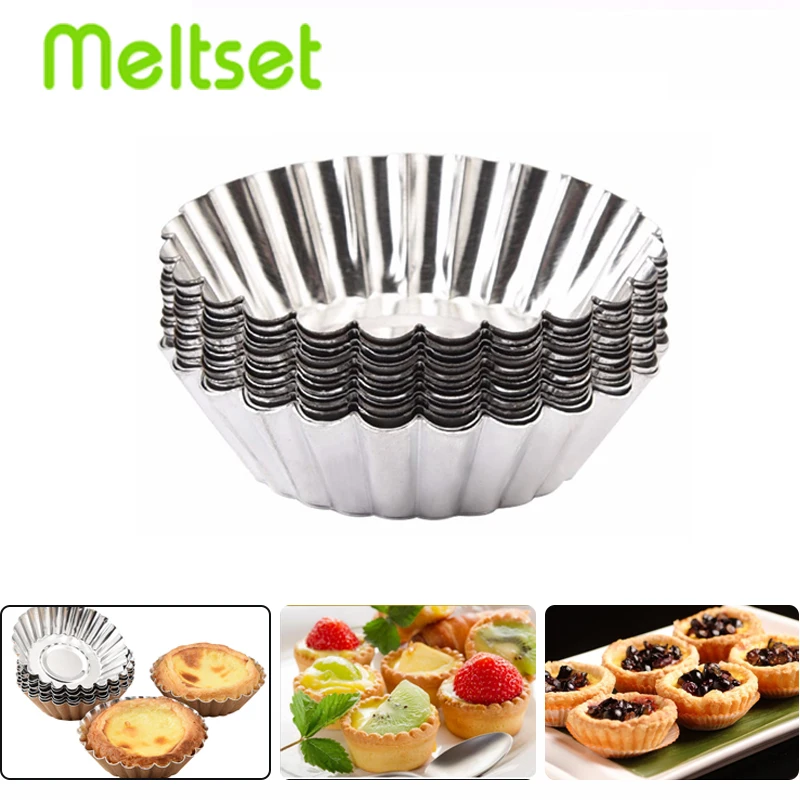 10 шт./лот формочка для яиц нестцик пульсация алюминиевая чашка торта Желейная