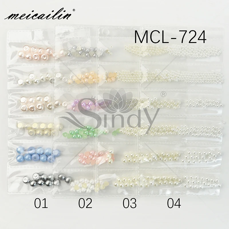 1 упаковка цветной ABS искусственный жемчуг смешанный размер 3D украшения для