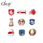 Символ Республики Беларусь CHSXY, акриловые значки на лацкан, значки, белорусская Национальная эмблема, белый рыцарь, эпоксидная брошь, лучший подарок