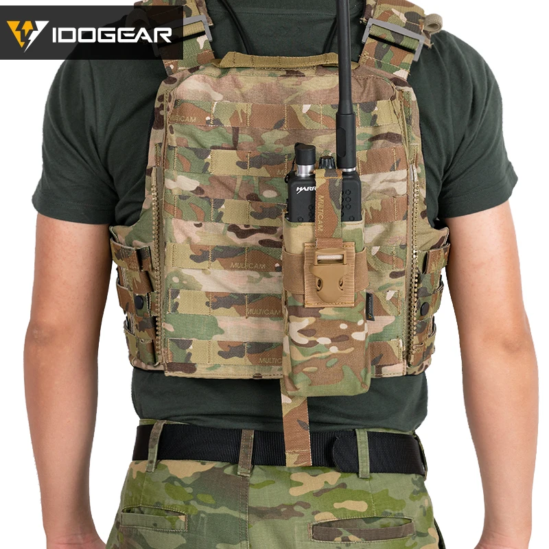 IDOGEAR Tactical Radio Pouch For Walkie Talkie MOLLE MBITR PRC148 152 Airsoft Tool 3552 | Спорт и развлечения