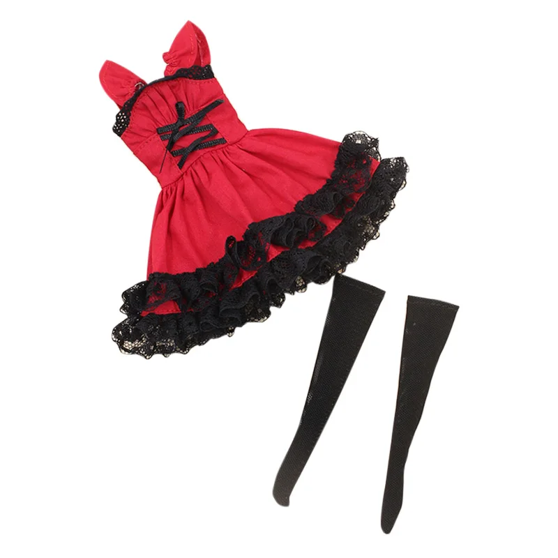 Ледяной DBS Blyth кукла игрушка костюм ледяное совместное тело наряд модное красное