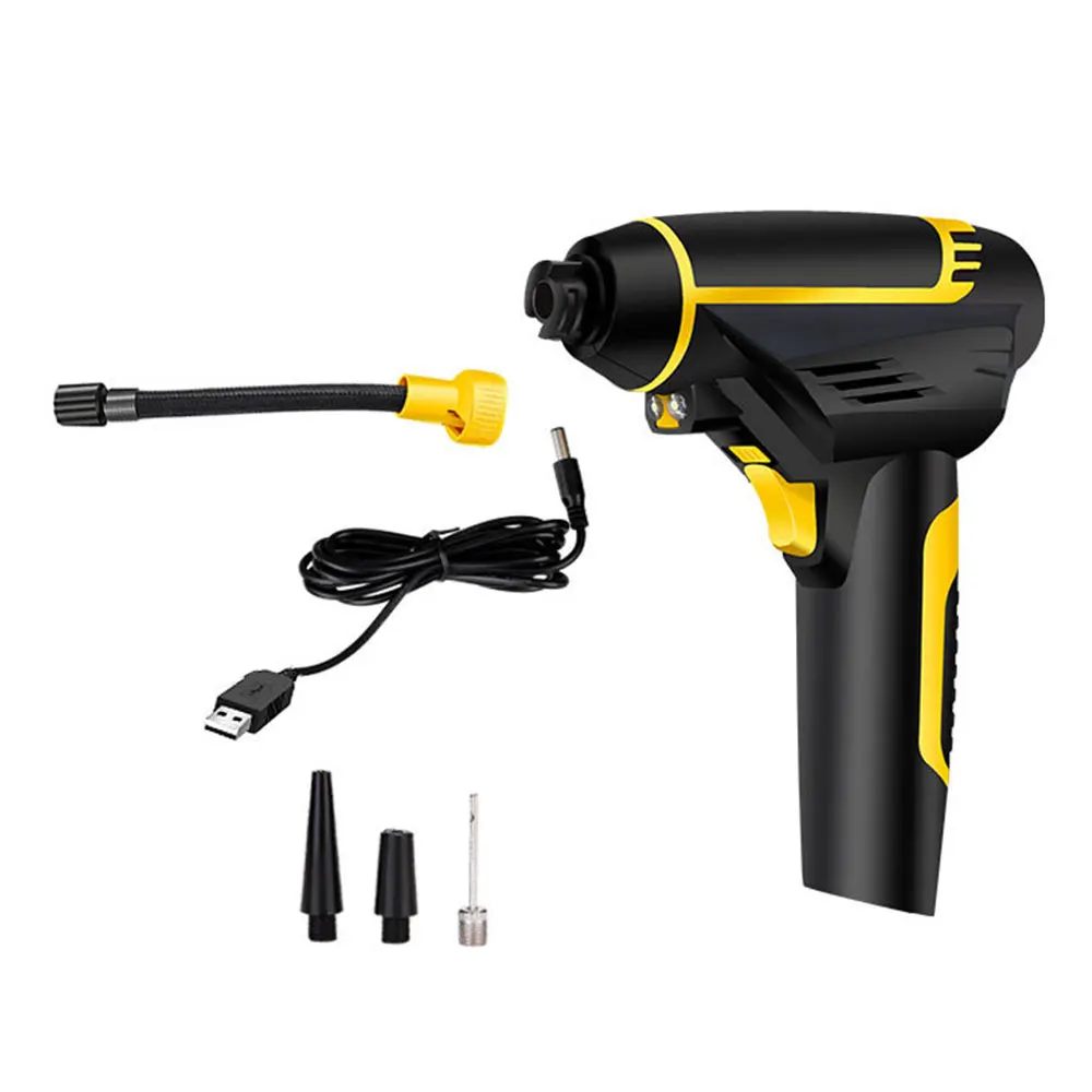 120W Беспроводной цифровым светодиодным автомобильный воздушный компрессор