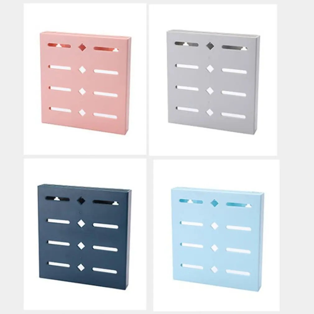 

HOT! Wall-Mounted Self Adhesive Drain Kitchen Knife Storage Container Cutlery Organizer Kitchen Knives Holder Utensils Organizer