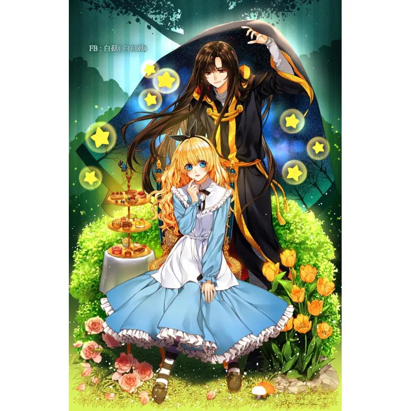 Постер Кто сделал меня принцессой 02 из аниме атласный постер тканевый настенный