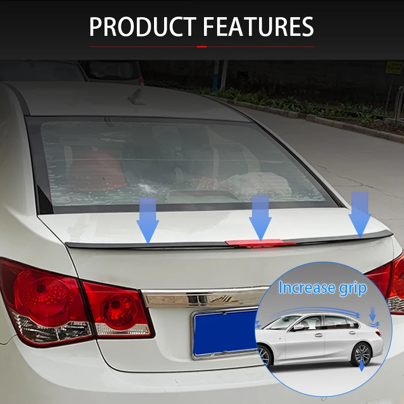 Автомобильный спойлер Универсальный задний из АБС-пластика для заднего крыла