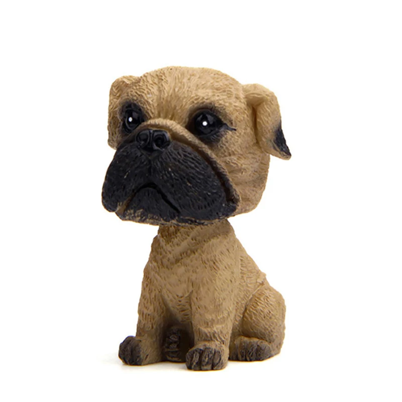 Мини 3D кивающая собака Bobblehead Французский бульдог игрушка Приборная панель автомобиля Декор качающаяся голова игрушка Автомобильные украшения аксессуары авто