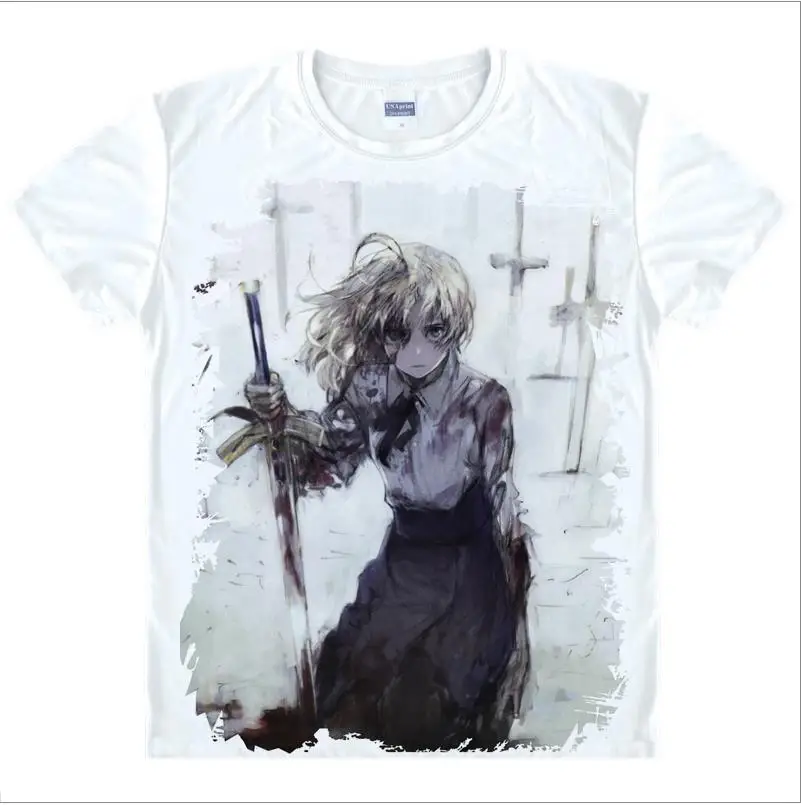 

Fate grand order T Shirt Fate Apocrypha saber Cosplay Fate Stay Night Fate Zero T Shirt